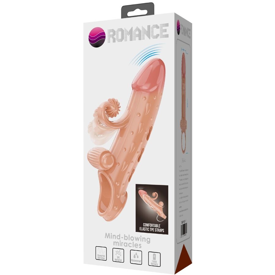Romance Vibrating Penis Sleeve Natural