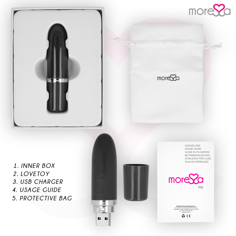 Moressa Ivy Vibrator Stimulator Travel Black