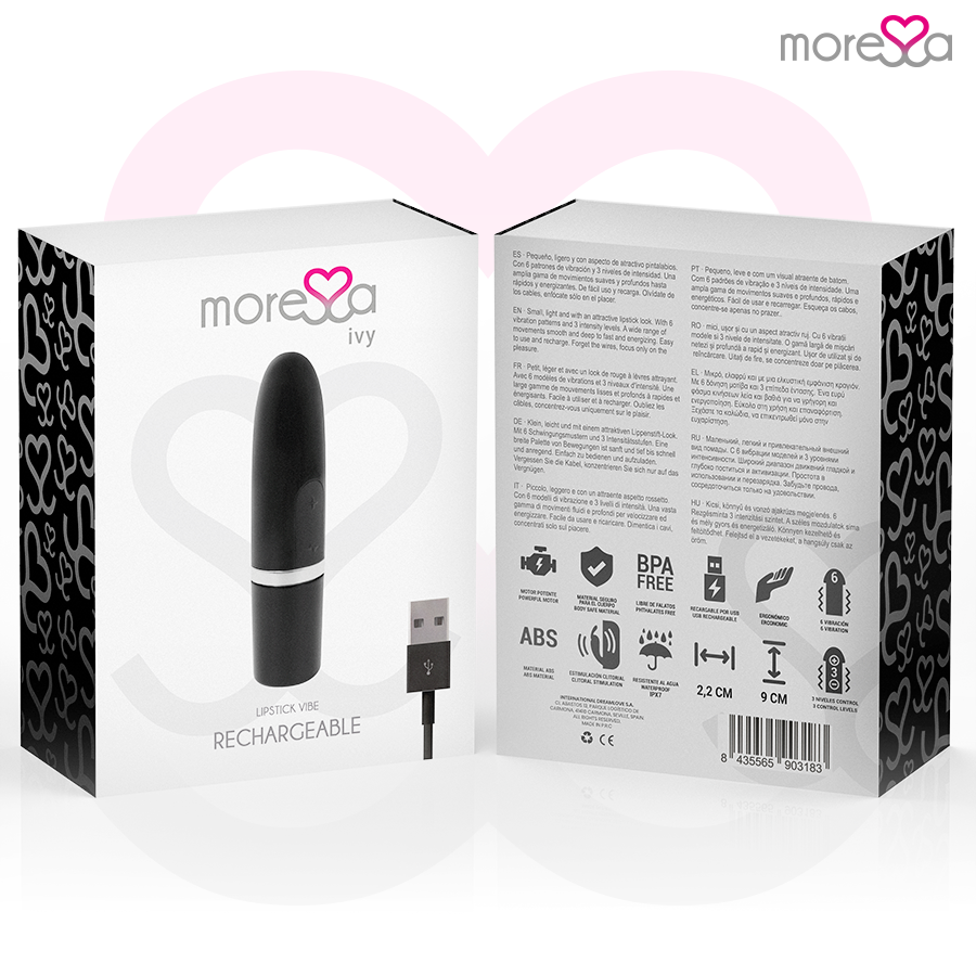 Moressa Ivy Vibrator Stimulator Travel Black