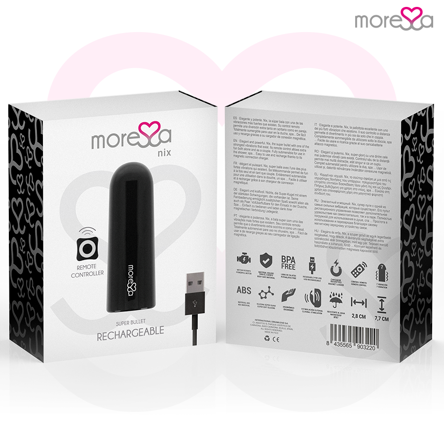 Moressa Nix Vibrator Remote Control Black