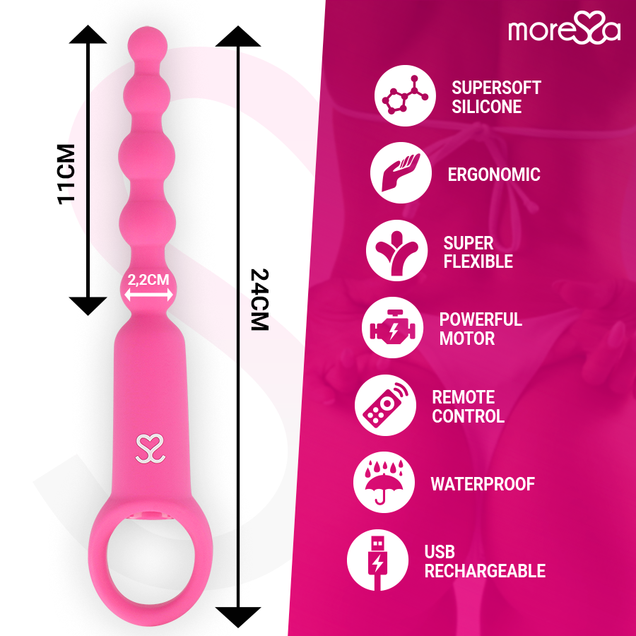 Moressa Ronie Remote Control Anal Pleasure Pink