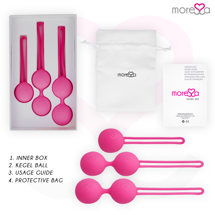 Moressa Osian Set Premium Silicone Pink (Osian One - 51 G | Osian Two - 101 G | Osian Three 85 G)