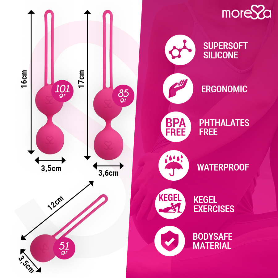 Moressa Osian Set Premium Silicone Pink (Osian One - 51 G | Osian Two - 101 G | Osian Three 85 G)