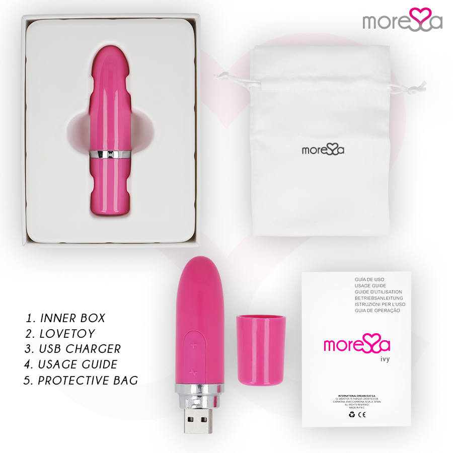 Moressa Ivy Vibrator Stimulator Travel Pink