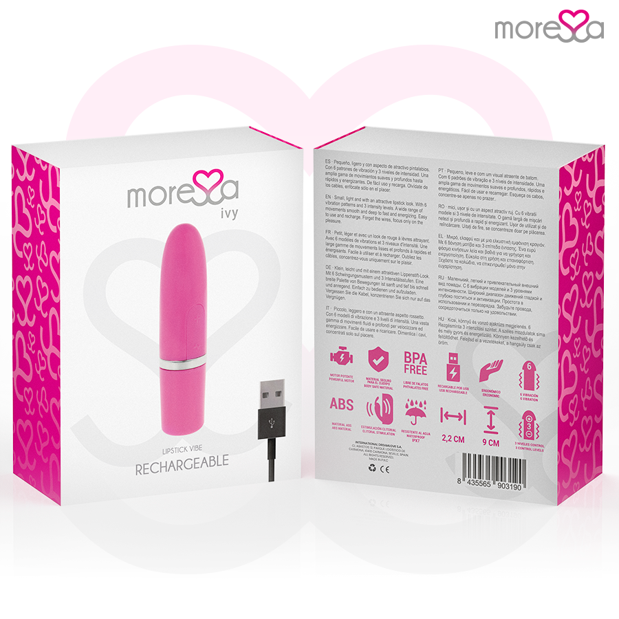 Moressa Ivy Vibrator Stimulator Travel Pink