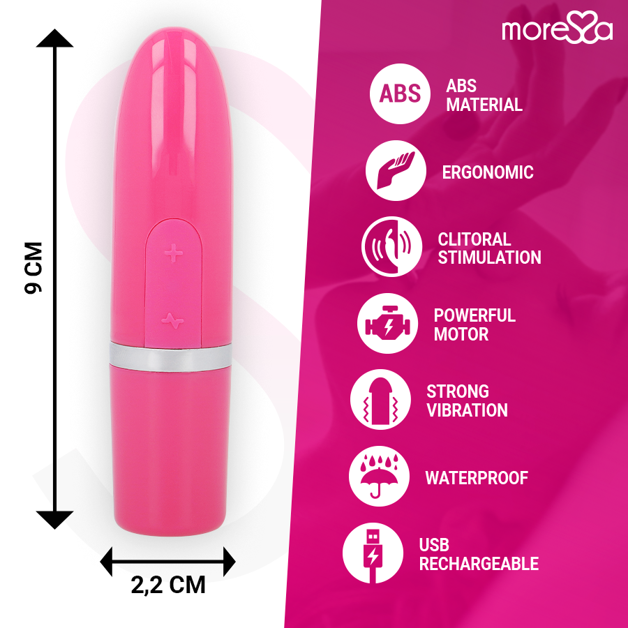 Moressa Ivy Vibrator Stimulator Travel Pink