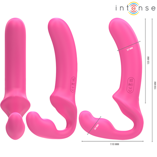 Intense Fun Intense - Amy Double Vibrator 20 Cm Pink Remote Control