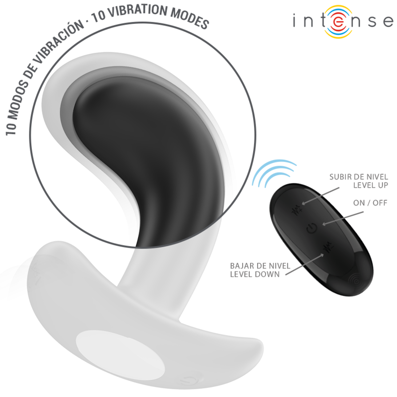 Intense Chandler Anal Plug with Remote Black