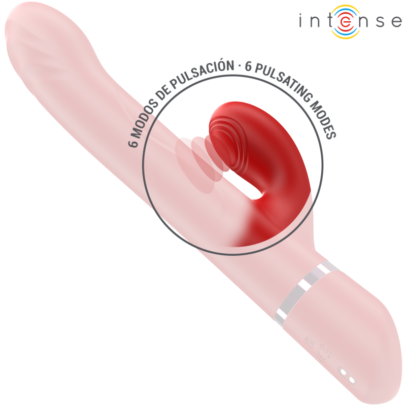 Intense Fun Intense - Lele Multifunction Vibrator Rotating & Oscillation & Stimulation Red