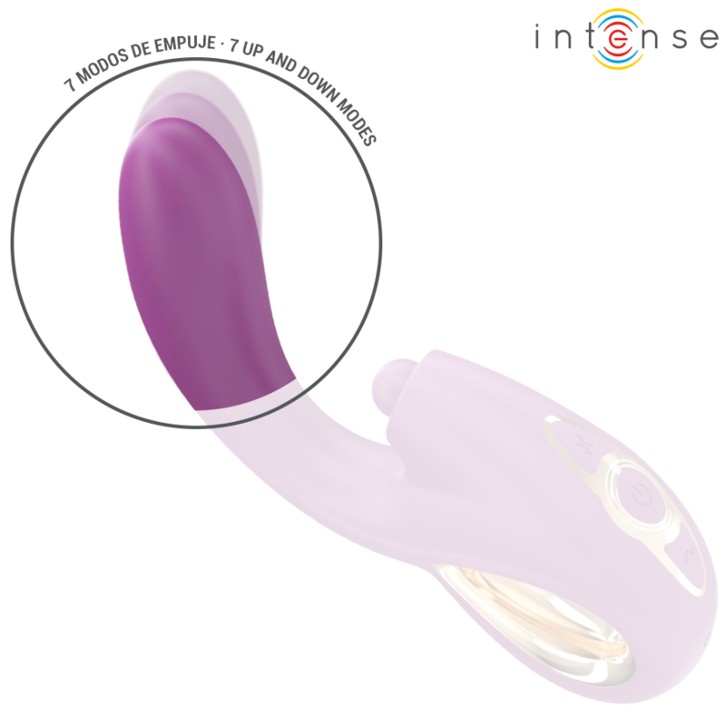 Intense Fun Intense - Lali Multifunction G-Spot Vibrator Tapping & Thrust & Vibration Purple