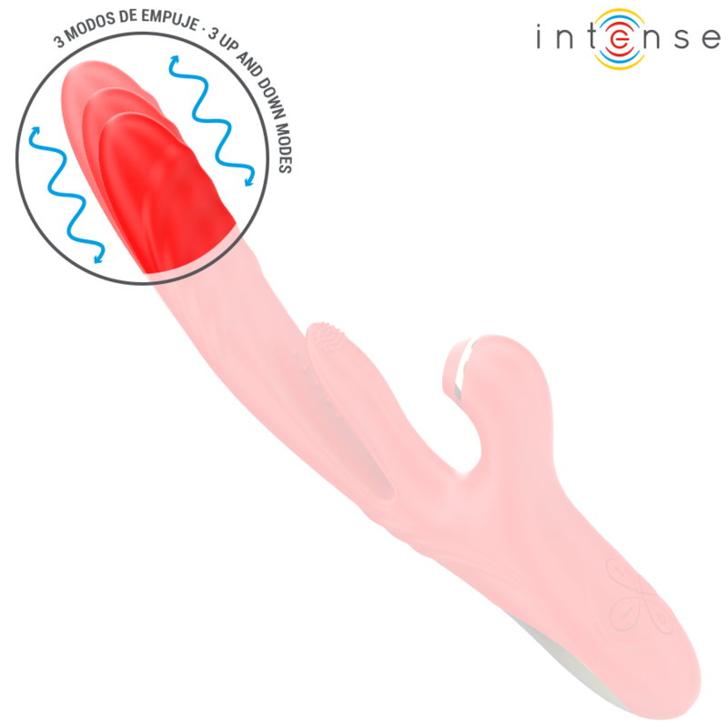 Intense Karol Multifunction Vibrator Thrust & Stimulation & Suction Red