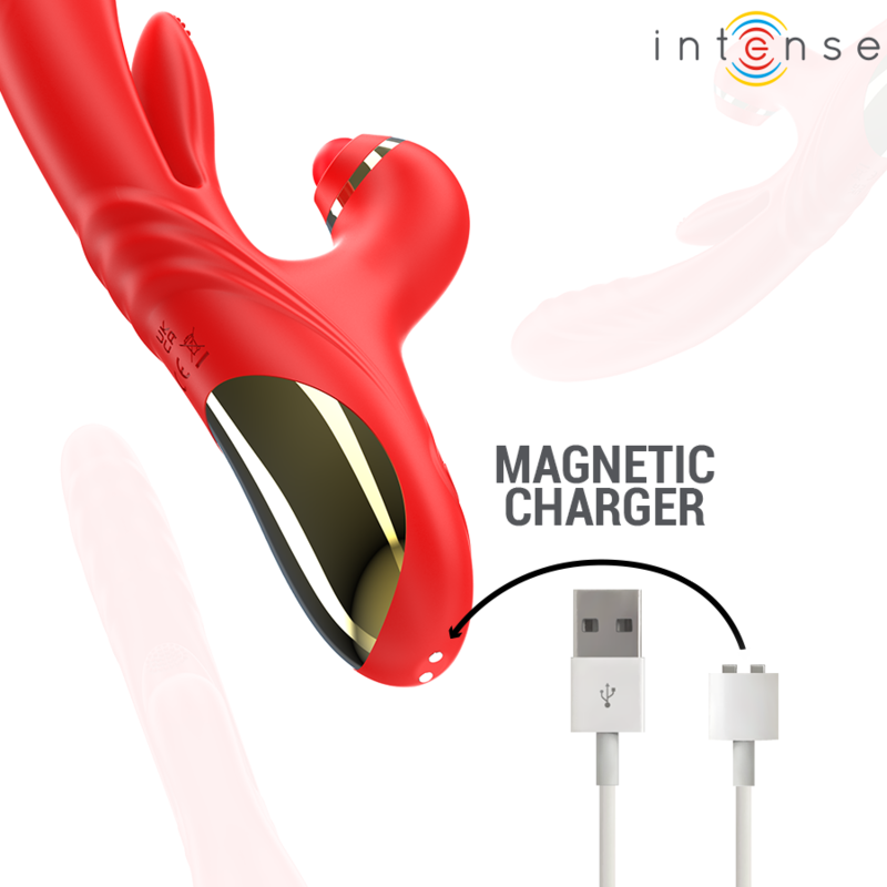 Intense Fun Intense - Rosalia Multifunction Vibrator 3 In 1 Red