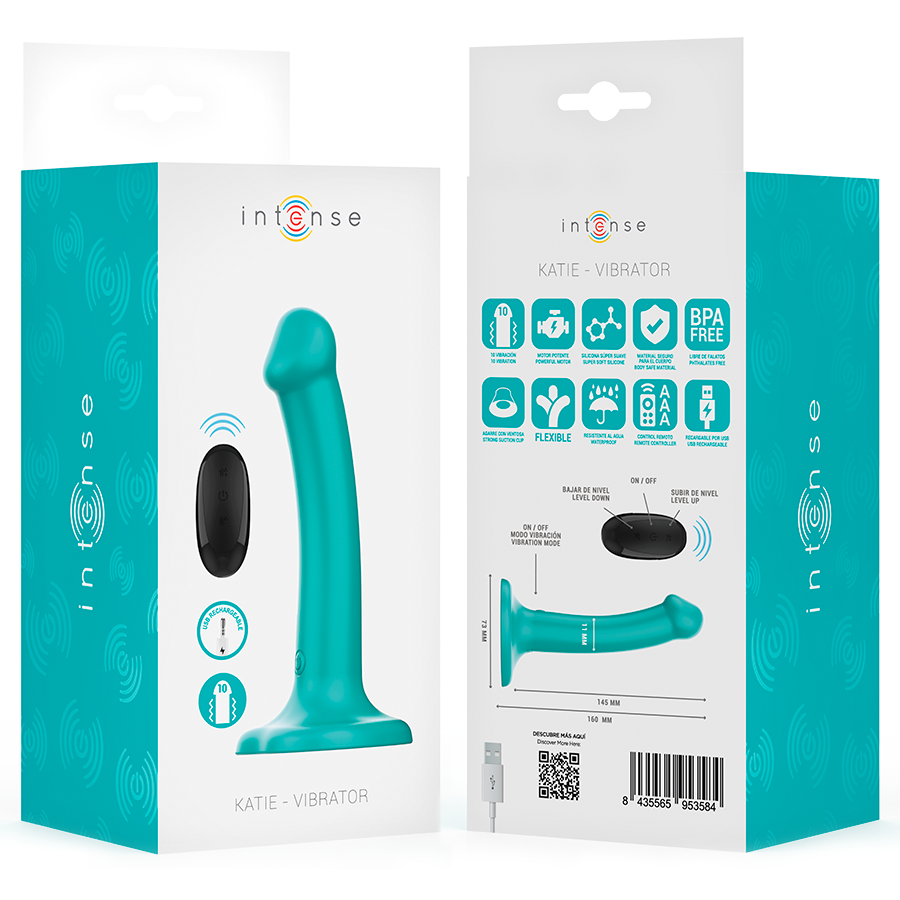 Intense Katie Vibrator 10 Blue Remote Control