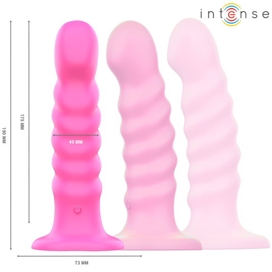 Intense Cindy Spiral Design Vibrator with Remote L Pink