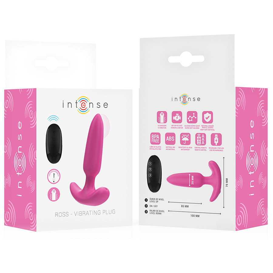 Intense Anal Plug 10 Vibrations Remote Control