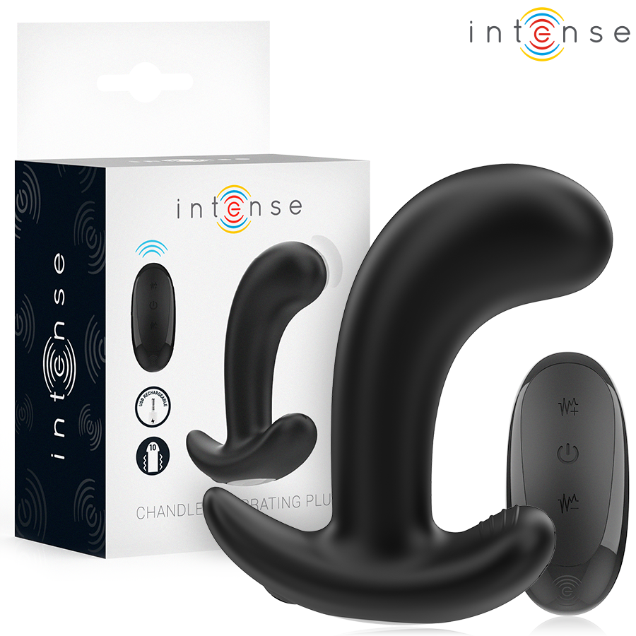 Intense Chandler Anal Plug with Remote Black