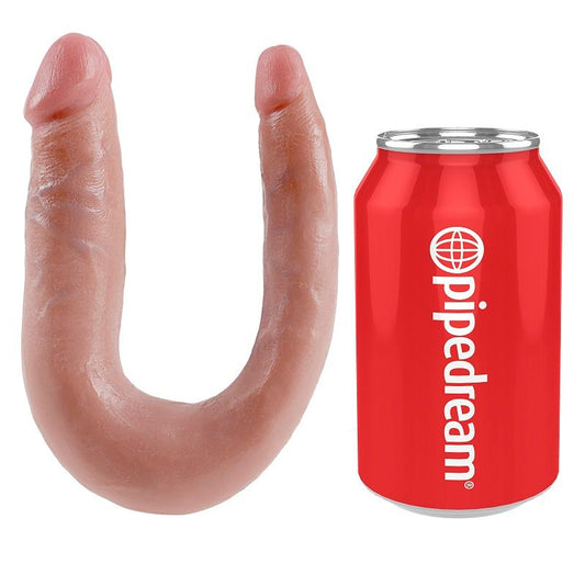 King Cock U-Shaped Small Double Trouble Flesh 12.7 Cm