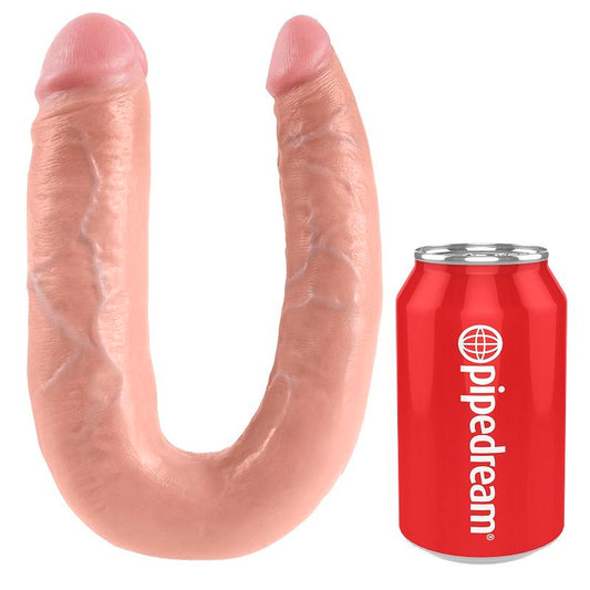 King Cock U-Shaped Large Double Trouble Flesh 17.8 Cm