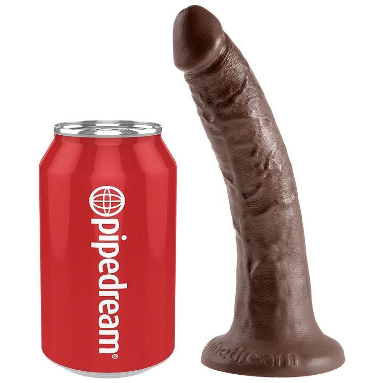 King Cock 7 Dildo Chocolate 17.8 Cm