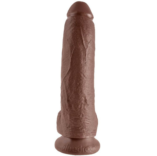 King Cock 9 Dildo Brown With Balls 22.9 Cm