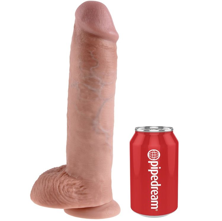 King Cock 11 Dildo Flesh With Balls 28 Cm