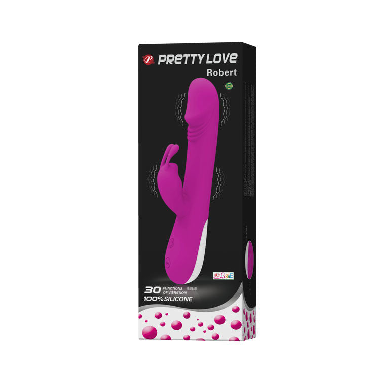 Pretty Love Flirtation Pretty Love - Flirtation Robert Vibrator With Clitoris Stimulator