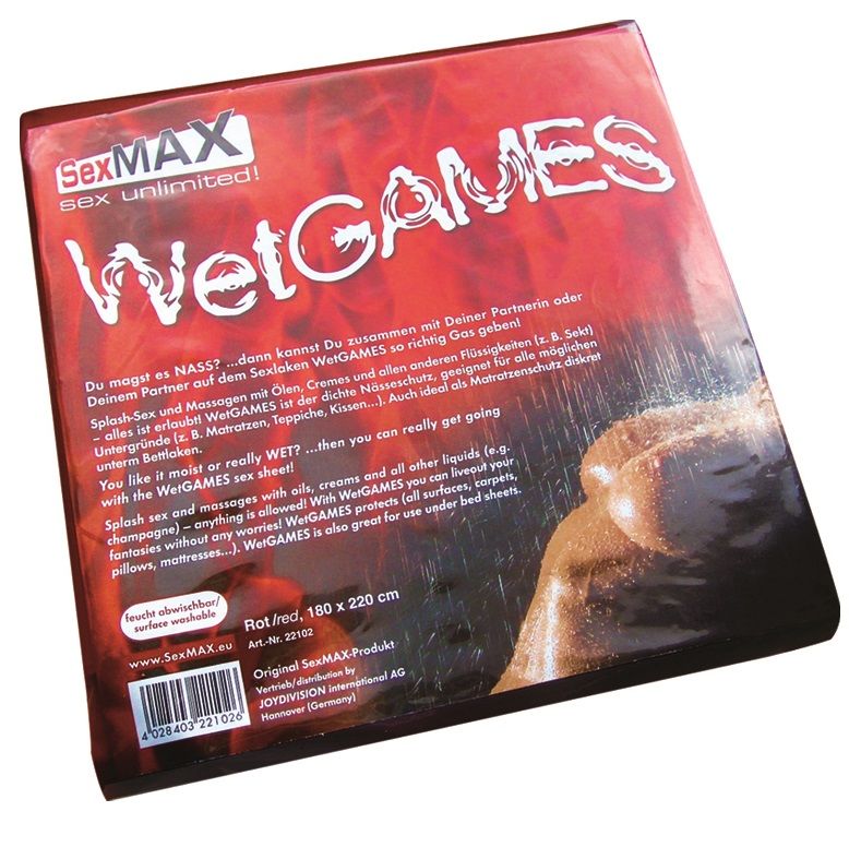 Joydivision Sexmax Wetgames Sex-Laken Red