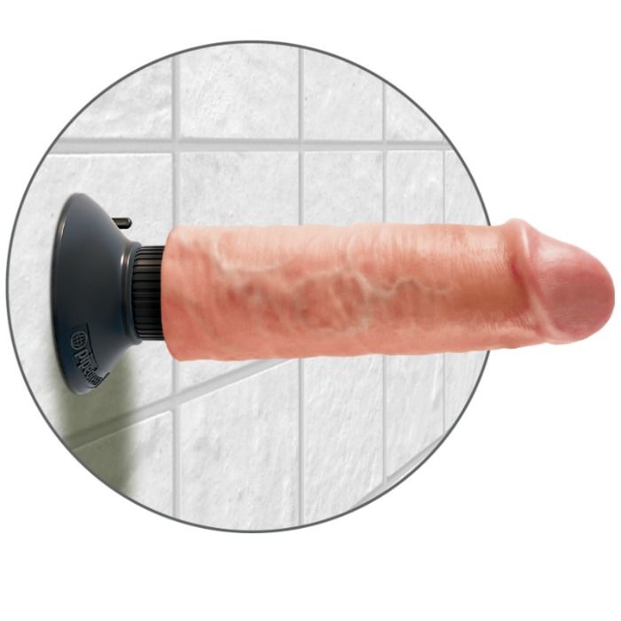 King Cock 15.24 Cm Vibrating Cock Flesh