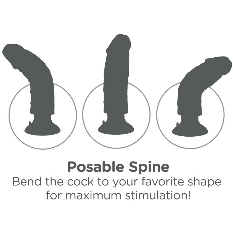 King Cock 15.24 Cm Vibrating Cock Flesh