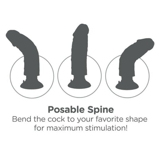 King Cock 23 Cm Vibrating Cock Flesh