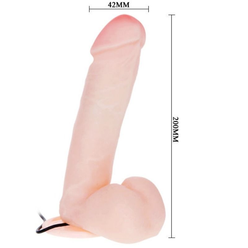Baile Realistic Dildo With Vibration And Rotation 20 Cm