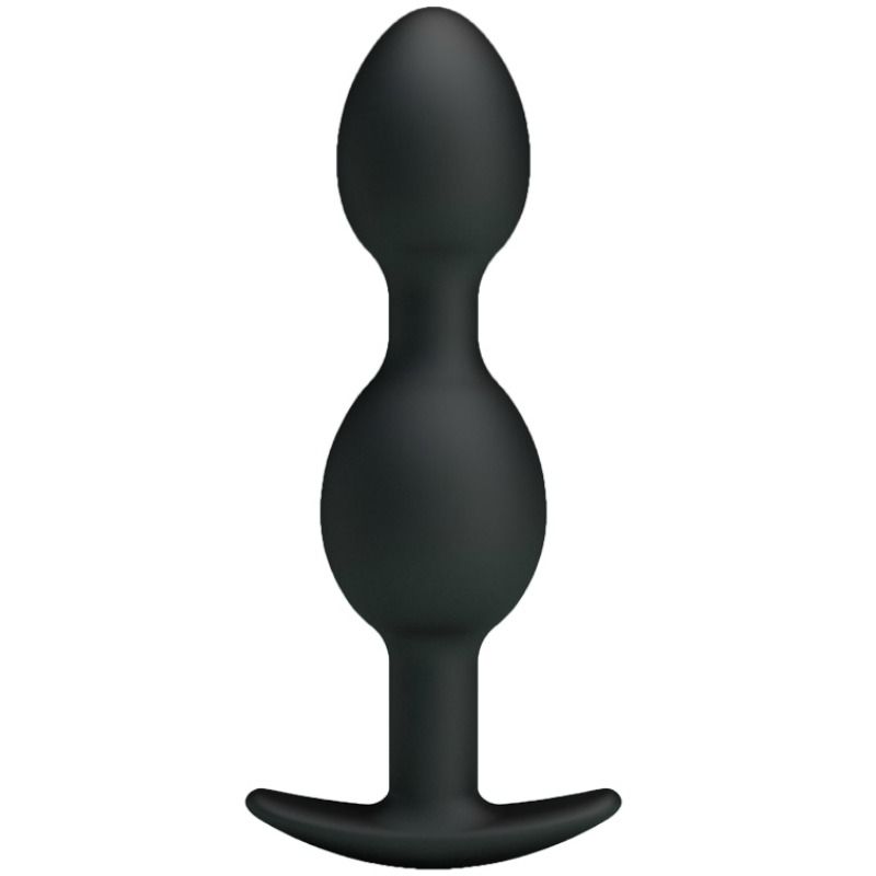 Pretty Love Bottom Pretty Love - Silicone Anal Balls 12.5 Cm Black