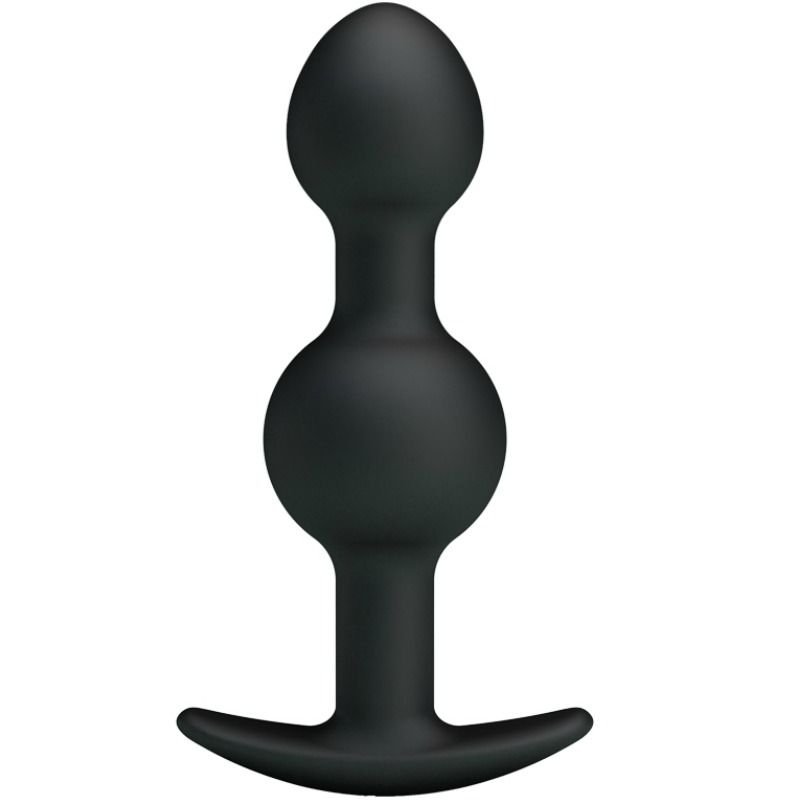 Pretty Love Bottom Pretty Love - Special Stimulation Silicone Anal Balls 10.3 Cm Black