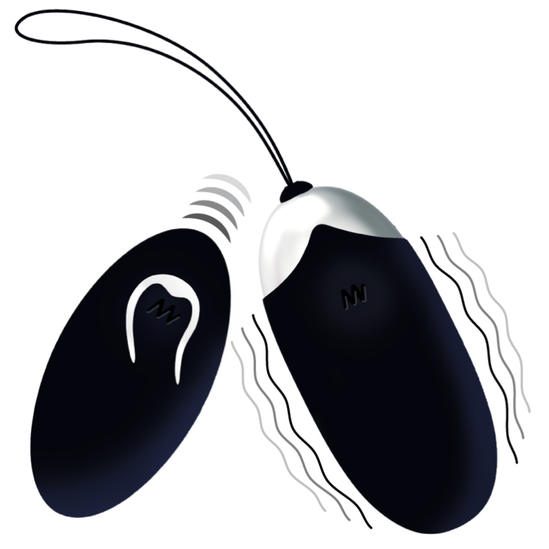 Intense Couples Toys Intense - Flippy Ii Vibrating Egg With Remote Control Black