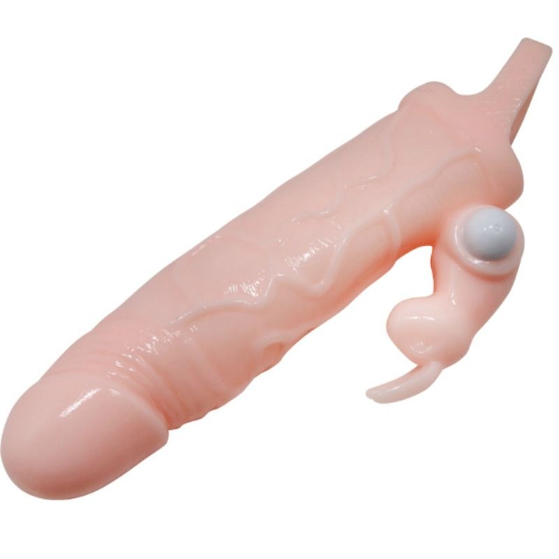 Baile For Him Baile - Brave Man Penis Cover With Rabbit And Double Engine Flesh 16.5 Cm
