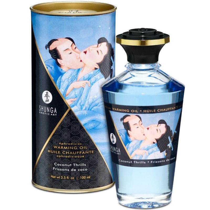 Shunga Oils Shunga - Coconut Flavor Heat Effect Massage Oil 100 Ml