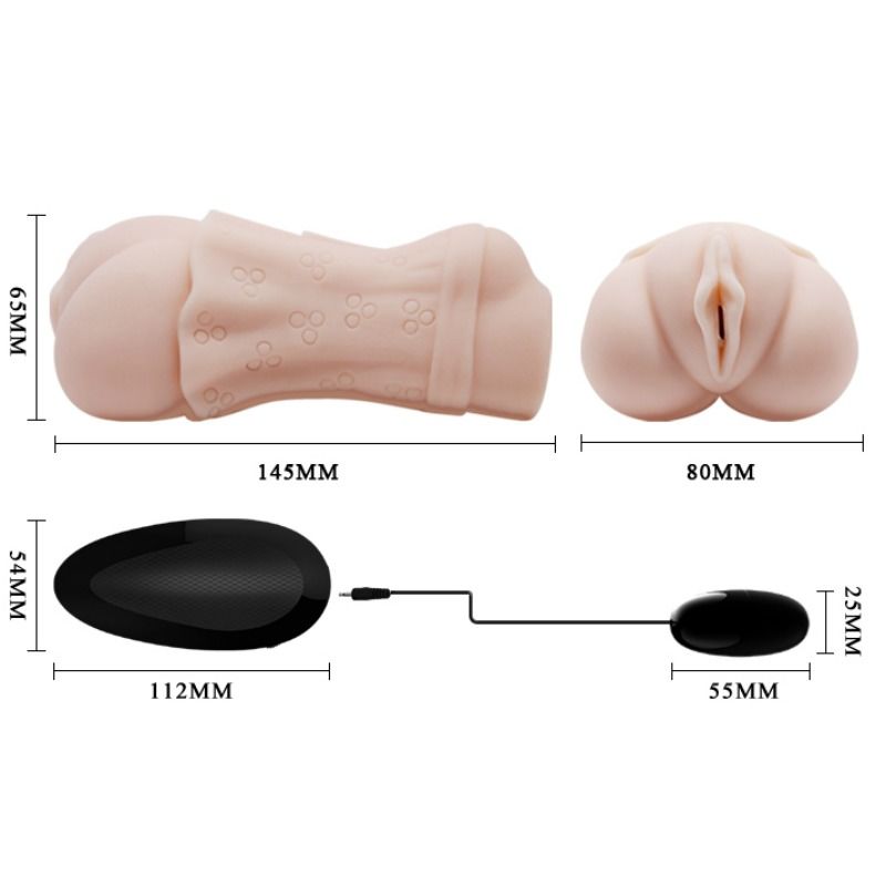 Crazy Bull Water Skin Vagina Masturbador With Vibrating Bullet 2