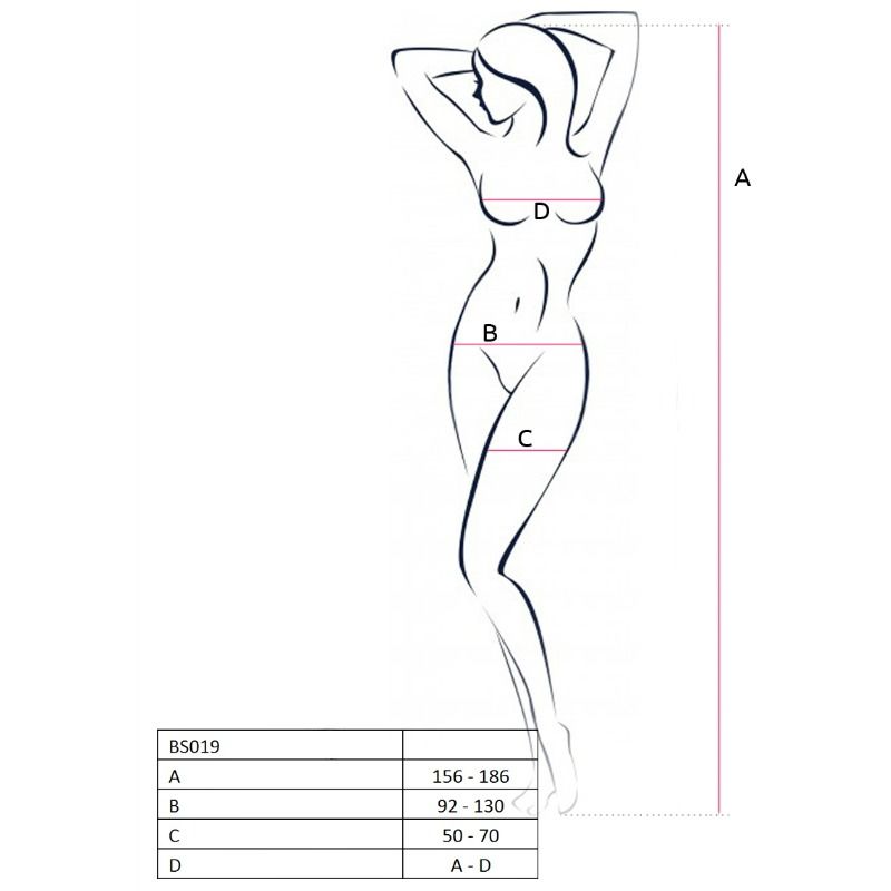 Passion Woman Bodystockings Passion - Woman Bs019 Bodystocking Black One Size