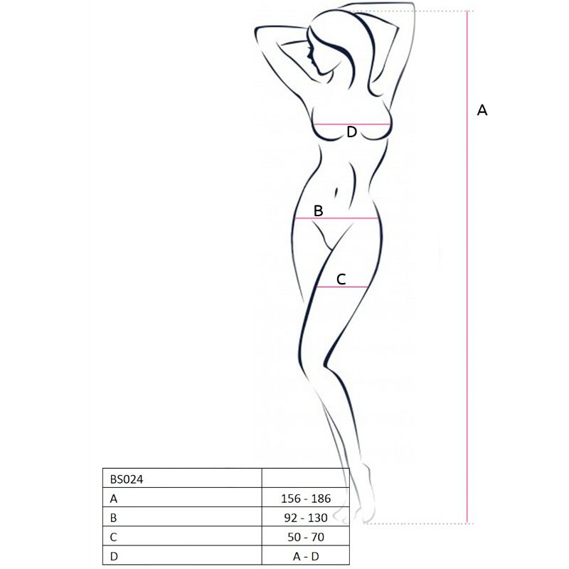 Passion Woman Bodystockings Passion - Woman Bs024 White Bodystocking One Size