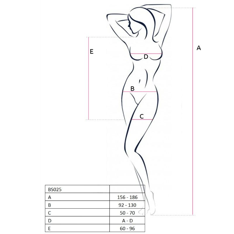 Passion Woman Bodystockings Passion - Woman Bs025 Bodystocking White Dress Style One Size