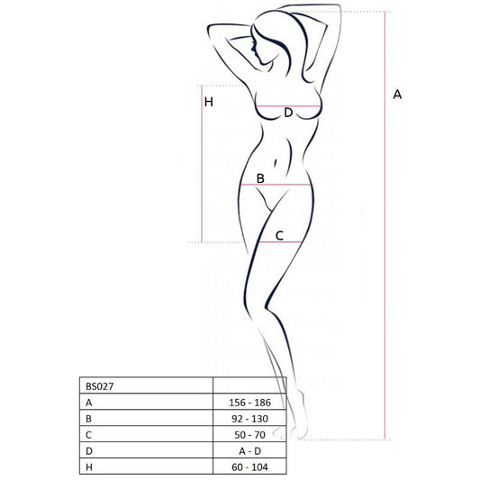 Passion Woman Bodystockings Passion - Woman Bs027 Bodystocking Red Dress Style One Size