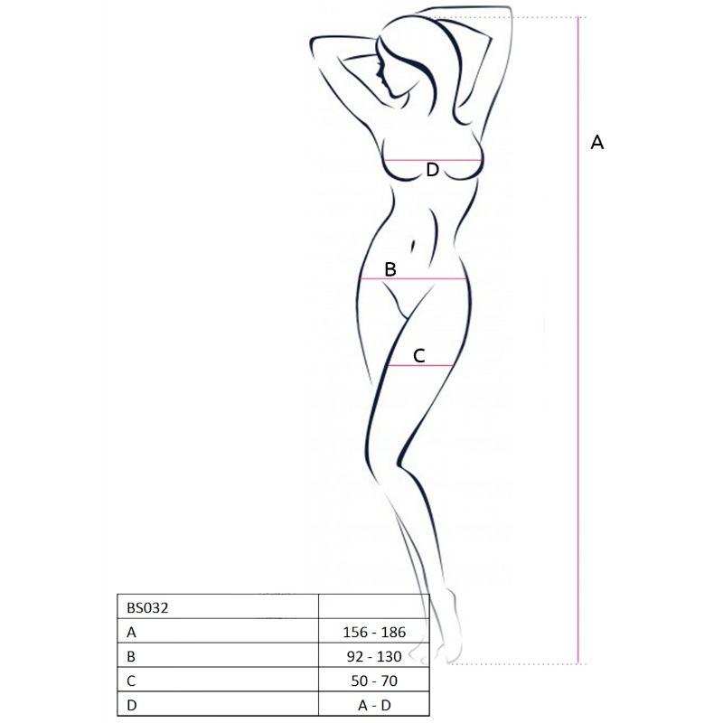 Passion Woman Passion - Woman Bs032 Bodystocking Black One Size