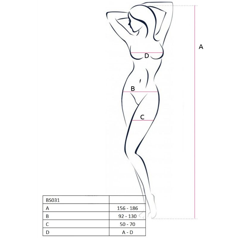 Passion Woman Bodystockings Passion - Woman Bs031 White Bodystocking One Size