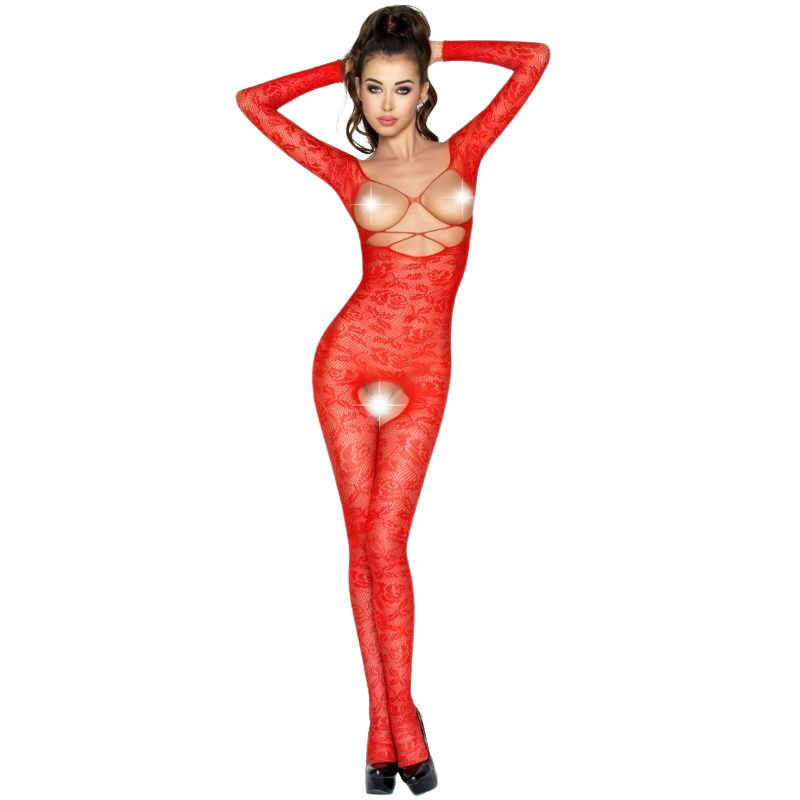 Passion Woman Bodystockings Passion - Woman Bs031 Red Bodystocking One Size