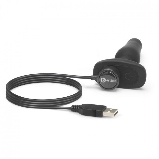 B-Vibe Novice Remote Control Anal Plug Black