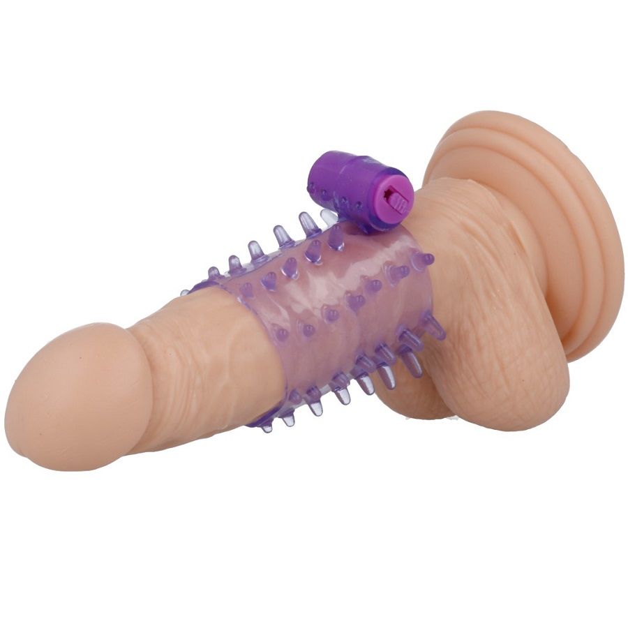 Casual Love Ring Vibrating Sleeve Purple
