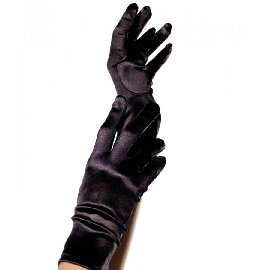 Leg Avenue Accessories Leg Avenue - Satin Gloves Black