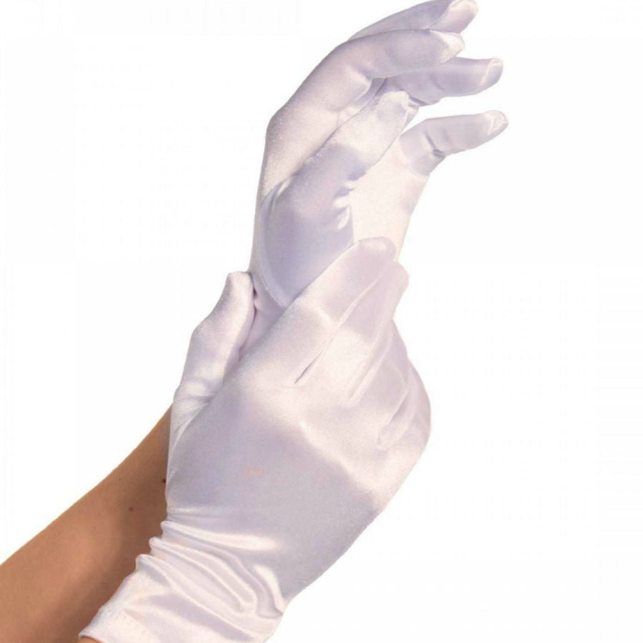Leg Avenue Accessories Leg Avenue - Satin Gloves White