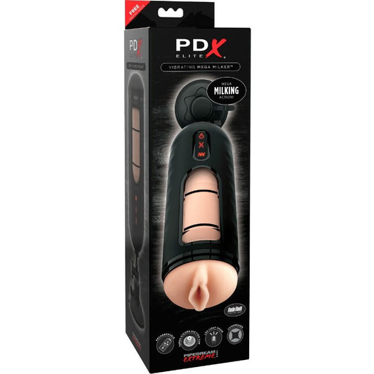 Pipedream PDX Elite Vibrating Mega Milker Black