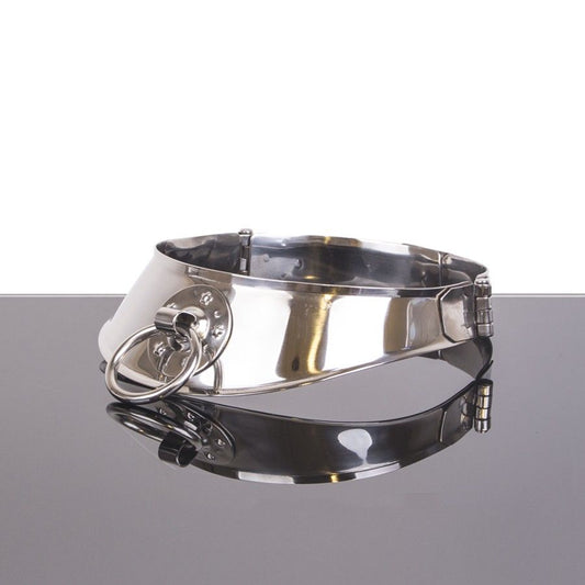 Metal Hard Restraint Collar With Ring